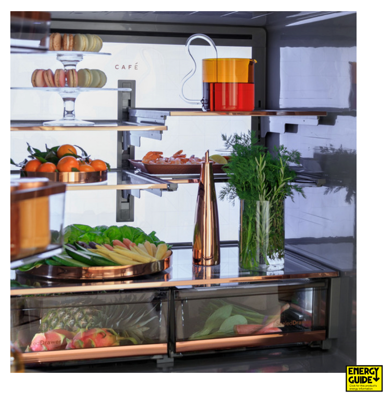 CAFÉ™ ENERGY STAR® 23.2 Cu. Ft. Smart Counter-Depth 4-Door French-Door Refrigerator With Dual-Dispense AutoFill Pitcher CJE23DP3WD1