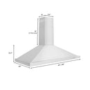 ZLINE 48 in. Convertible Vent Wall Mount Range Hood in Stainless Steel, KB-48