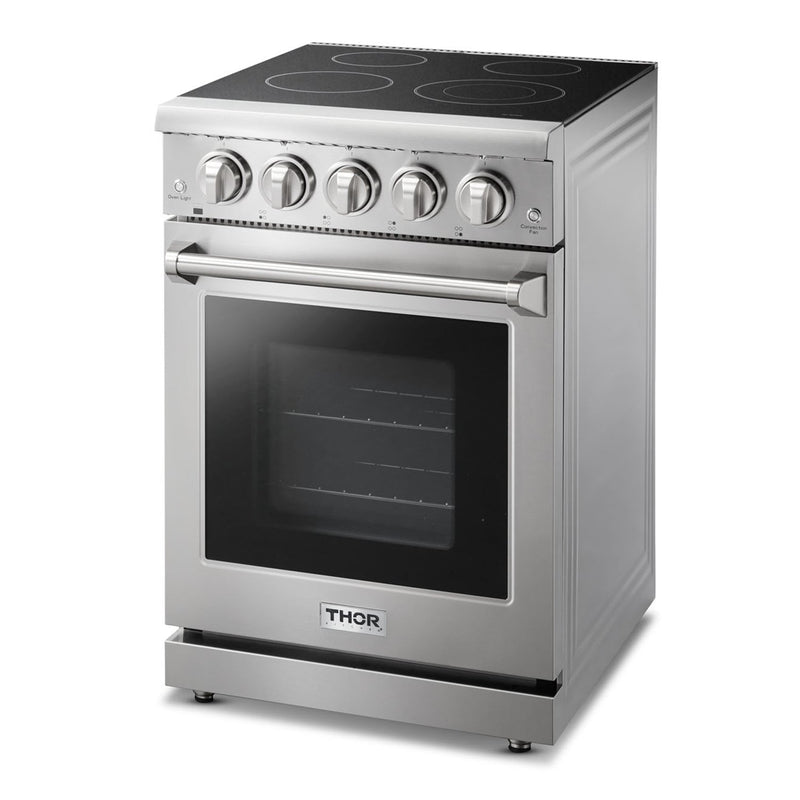 THOR Kitchen 24 in. Professional Electric Range in Stainless Steel, HRE2401