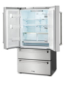 THOR Kitchen Professional 36 In. Counter Depth 22.5 cu. ft. Refrigerator Stainless Steel, TRF3602