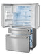 THOR Kitchen 36 In. Counter Depth Refrigerator in Stainless Steel with Water Dispenser, Ice Maker, TRF3601FD