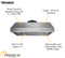 THOR Kitchen 48 in. Under Cabinet LED Range Hood in Stainless Steel, TRH4805