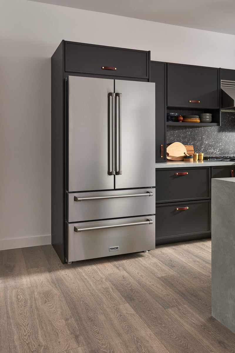 THOR Kitchen Professional 36 In. Counter Depth 22.5 cu. ft. Refrigerator Stainless Steel, TRF3602