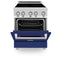 ZLINE 24 Inch 2.8 cu. ft. Induction Range with a 3 Element Stove and Electric Oven in Blue Gloss, RAIND-BG-24