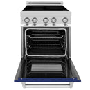 ZLINE 24 Inch 2.8 cu. ft. Induction Range with a 3 Element Stove and Electric Oven in Blue Gloss, RAIND-BG-24