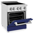 ZLINE 24 Inch 2.8 cu. ft. Induction Range with a 3 Element Stove and Electric Oven in Blue Gloss, RAIND-BG-24