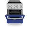 ZLINE 24 Inch 2.8 cu. ft. Induction Range with a 3 Element Stove and Electric Oven in Blue Matte, RAIND-BM-24