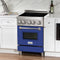 ZLINE 24 Inch 2.8 cu. ft. Induction Range with a 3 Element Stove and Electric Oven in Blue Matte, RAIND-BM-24