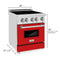 ZLINE 24 Inch 2.8 cu. ft. Induction Range with a 3 Element Stove and Electric Oven in Red Gloss, RAIND-RG-24