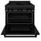 ZLINE 36" 4.6 cu. ft. Induction Range with a 5 Element Stove and Electric Oven in Black Stainless Steel, RAIND-BS-36