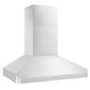 ZLINE 36 In. Alpine Series Ducted Wall Mount Range Hood in Stainless Steel, ALP100WL-36