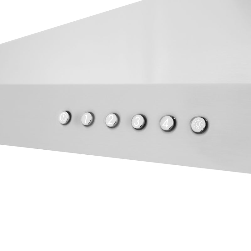 ZLINE 36 In. Alpine Series Ducted Wall Mount Range Hood in Stainless Steel, ALP100WL-36