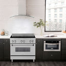 ZLINE 36 Inch 4.6 cu. ft. Induction Range with a 4 Element Stove and Electric Oven in DuraSnow® Stainless Steel, RAIND-SN-36