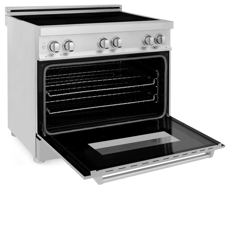 ZLINE 36 Inch 4.6 cu. ft. Induction Range with a 4 Element Stove and Electric Oven in DuraSnow® Stainless Steel, RAIND-SN-36