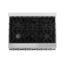 ZLINE Kitchen and Bath 36 in. Professional Gas Burner/Electric Oven Stainless Steel Range, RA36
