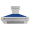 ZLINE 48 In. DuraSnow® Stainless Steel Range Hood with Blue Matte Shell, 8654SNX-BM-48