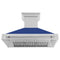 ZLINE 48 In. Stainless Steel Range Hood with Blue Matte Shell and Stainless Steel Handle, 8654STX-BM-48