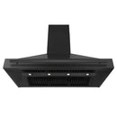 ZLINE 48 In. Black Stainless Steel Range Hood with Black Stainless Steel Handle, BS655-48-BS