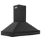 ZLINE 48 In. Black Stainless Steel Range Hood with Black Stainless Steel Handle, BS655-48-BS