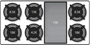 ZLINE Autograph Edition 48 In. Rangetop with 7 Gas Burners in DuraSnow® Stainless Steel and Champagne Bronze Accents, RTSZ-48-CB