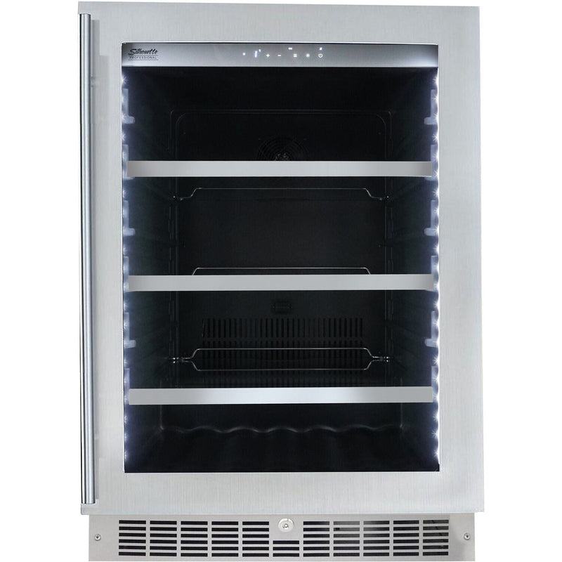 Danby Silhouette 24 In. 6 Wine Bottle & 126 Can Capacity, Beverage Center, SPRBC056D1SS
