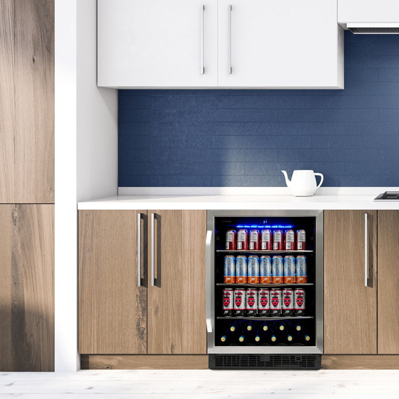 Danby Silhouette 24 in., 27 Bottle & 60 Can Bottle Capacity, Beverage Center, SBC051D1BSS