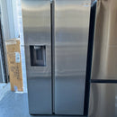 Samsung - 22 Cu. Ft. Side-by-Side Counter-Depth Refrigerator - Stainless steel