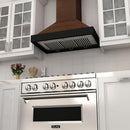 ZLINE 48 in. Designer Wooden Wall Mount Range Hood in Antigua and Walnut, KBAR-48