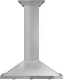 ZLINE 48 in. Convertible Vent Wall Mount Range Hood in Stainless Steel with Crown Molding, KBCRN-48