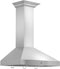 ZLINE 36 in. Convertible Vent Wall Mount Range Hood in Stainless Steel with Crown Molding, KL3CRN-36