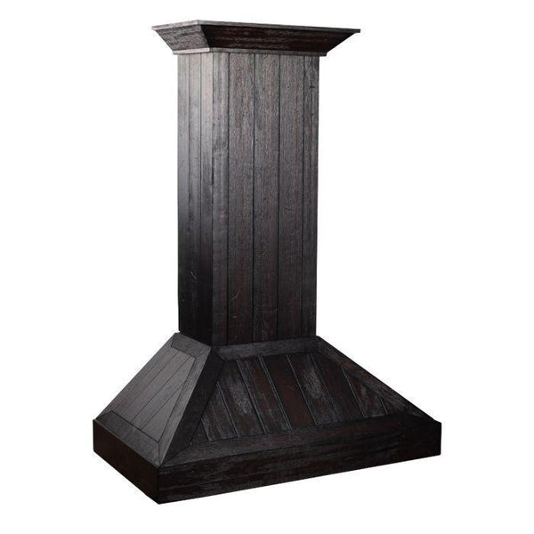 ZLINE 36 in. Wooden Wall Range Hood, Rustic Dark, KPDD-36