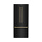 ZLINE 36" Autograph 19.6 cu. ft. Refrigerator with Water and Ice Dispenser in Black Stainless with Bronze Accents