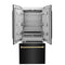 ZLINE 36" Autograph 19.6 cu. ft. Refrigerator with Water and Ice Dispenser in Black Stainless with Bronze Accents