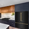 ZLINE 60" Autograph Built-in Refrigerator with Internal Water & Ice Dispenser in Black Stainless with Bronze Accents