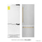 ZLINE 30" Autograph Built-In Refrigerator with Internal Water and Ice Dispenser in with Gold Accents