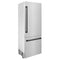ZLINE 30" Autograph Refrigerator with Internal Water and Ice Dispenser, Fingerprint Resistant Stainless Steel with Matte Black Accents