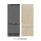 ZLINE Autograph 30" 16.1 cu. ft. Panel Ready Built-In Bottom Freezer Refrigerator with Water Dispenser and Ice Maker with Graphite Gray Interior and Champagne Bronze Accents, GRBIVZ-30-CB