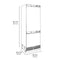 ZLINE Autograph 30" 16.1 cu. ft. Panel Ready Built-In Bottom Freezer Refrigerator with Water Dispenser and Ice Maker with Graphite Gray Interior and Matte Black Accents, GRBIVZ-30-MB