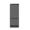 ZLINE Autograph 30" 16.1 cu. ft. Panel Ready Built-In Bottom Freezer Refrigerator with Water Dispenser and Ice Maker with Graphite Gray Interior and Matte Black Accents, GRBIVZ-30-MB