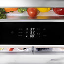 ZLINE Autograph 36" 19.6 cu. ft. Panel Ready Built-in 3-Door French Door Refrigerator with Internal Water and Ice Dispenser with Black Matte Handles, RBIVZ-36-MB