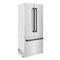 ZLINE Autograph 36 In. 19.6 cu. ft. Built-In Refrigerator with Water and Ice Dispenser with Matte Black Accents, RBIVZ-304-36-MB