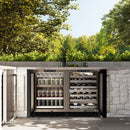 ZLINE Autograph 24" Touchstone Dual Zone 44 Bottle Wine Cooler with Black Stainless Steel Glass Door and Champagne Bronze Handle, RWDOZ-BS-24-CB