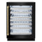 ZLINE Autograph 24" Touchstone Dual Zone 44 Bottle Wine Cooler with Black Stainless Steel Glass Door and Champagne Bronze Handle, RWDOZ-BS-24-CB