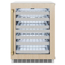 ZLINE Autograph 24" Touchstone Dual Zone 44 Bottle Wine Cooler with Panel Ready Glass Door and Champagne Bronze Handle,  RWDPOZ-24-CB