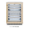 ZLINE Autograph 24" Touchstone Dual Zone 44 Bottle Wine Cooler with Panel Ready Glass Door and Polished Gold Handle,  RWDPOZ-24-G
