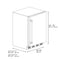 ZLINE Autograph 24" Touchstone 151 Can Beverage Fridge with Solid Stainless Steel Door and Champagne Bronze Handle,  RBSOZ-ST-24-CB