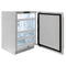 ZLINE Autograph 24" Touchstone 151 Can Beverage Fridge with Solid Stainless Steel Door and Champagne Bronze Handle,  RBSOZ-ST-24-CB
