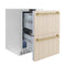 ZLINE Autograph 24" Touchstone 168 Can Outdoor-Rated Refrigerator Drawer with Panel Ready Doors and 2 Champagne Bronze Handles, RDSPOZ-24-CB