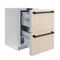 ZLINE Autograph 24" Touchstone 168 Can Outdoor-Rated Refrigerator Drawer with Panel Ready Doors and 2 Matte Black Handles, RDSPOZ-24-MB