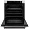 ZLINE 30" Autograph Single Wall Oven with Air Fry and Self-Clean in Stainless Steel with White Matte Door and Black Matte Handle, WASZ-WM-30-MB